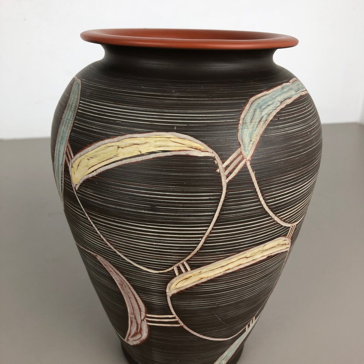 Large Abstract Ceramic Vase by Franz Schwaderlapp for Sawa, 1950s