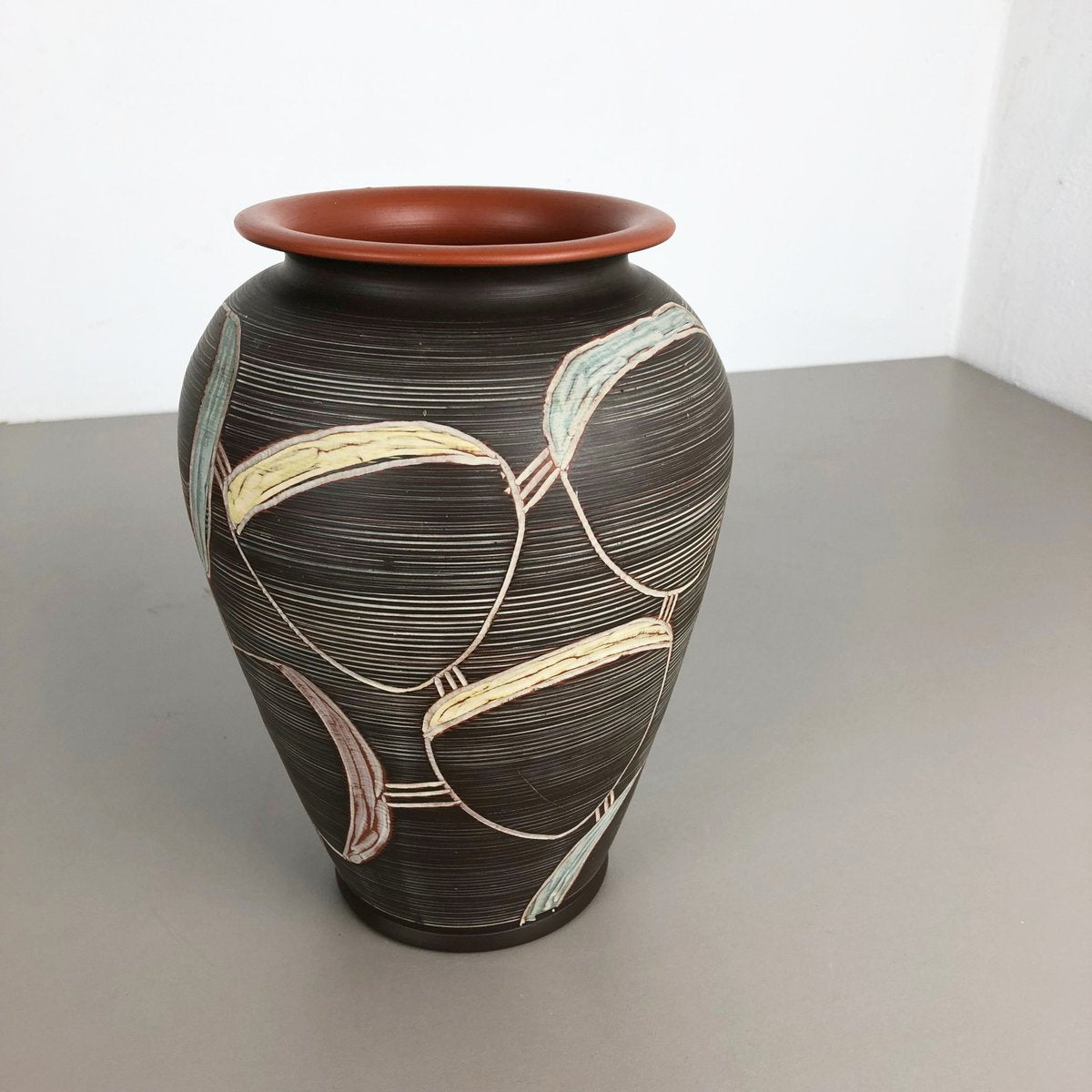 Large Abstract Ceramic Vase by Franz Schwaderlapp for Sawa, 1950s