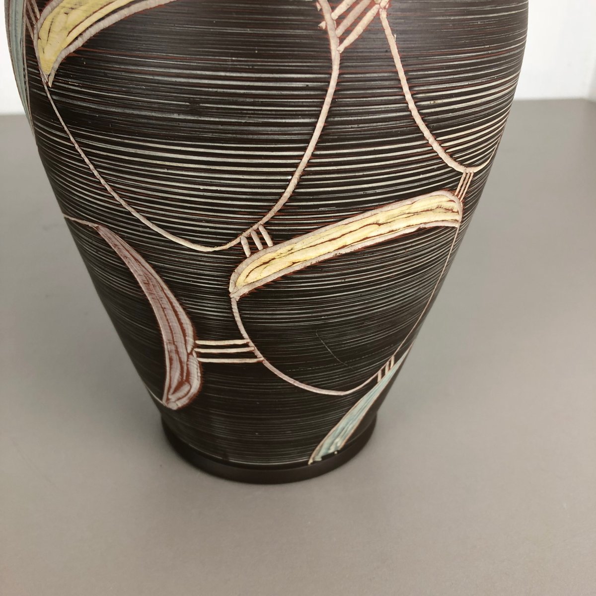 Large Abstract Ceramic Vase by Franz Schwaderlapp for Sawa, 1950s