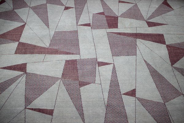 Large Abstract Geometric Rug, 1950s-TZ-848596