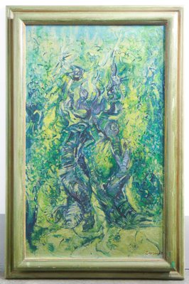 Large Abstract Painting, 1969, Oil on Canvas, Framed-OJE-1255264