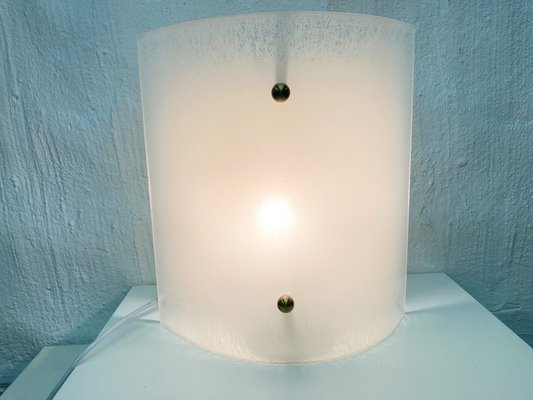 Large Acrylic and Brass Wall Lamp, 1970s-1980s-AET-1722733