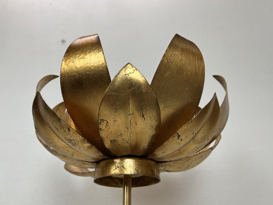 Large Acylic Glass Lotus Flower Table Lamp from from Sölken Leuchten, 1970s-WZZ-1405464