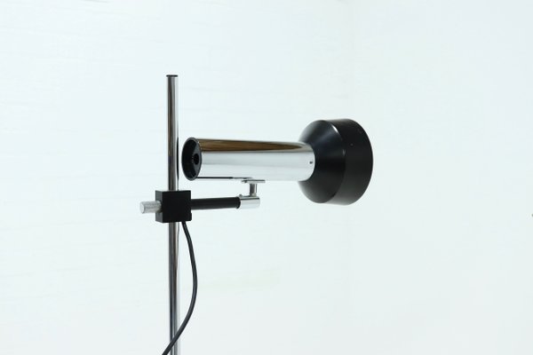 Large Adjustable Chrome and Steel Desk Lamp, 1960s-VV-765208