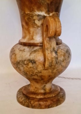 Large Alabaster Medicis Table Lamp, 1930s-AWH-1251729