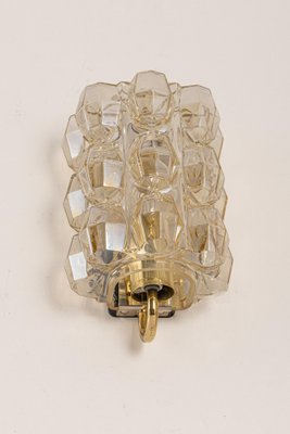 Large Amber Bubble Glass Sconce by Helena Tynell for Limburg, Germany-UGR-1298067