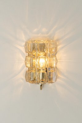 Large Amber Bubble Glass Sconce by Helena Tynell for Limburg, Germany-UGR-1298067