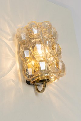 Large Amber Bubble Glass Sconce by Helena Tynell for Limburg, Germany-UGR-1298067