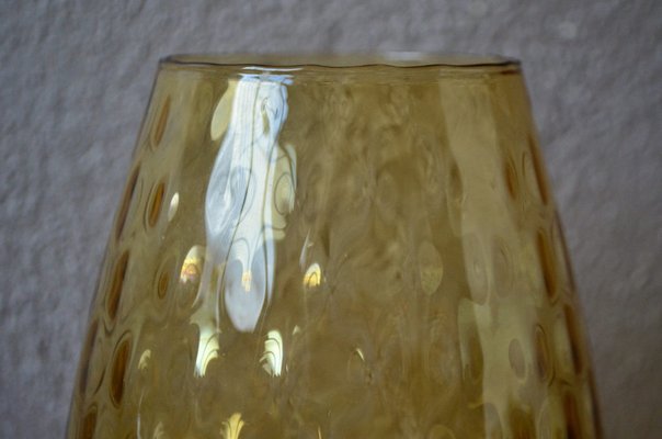 Large Amber Glass Bowl-AIU-1156383