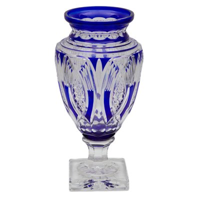 Large Amphora-Shaped Vase in Colored Crystal-WMV-1814011