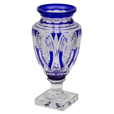 Large Amphora-Shaped Vase in Colored Crystal-WMV-1814011