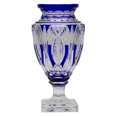 Large Amphora-Shaped Vase in Colored Crystal-WMV-1814011