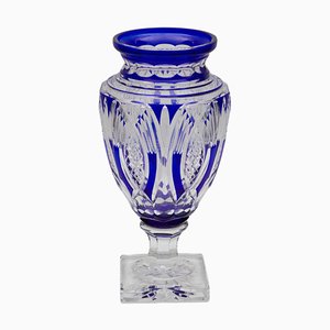 Large Amphora-Shaped Vase in Colored Crystal-WMV-1814011