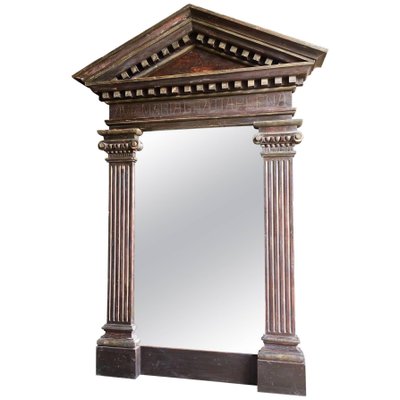 Large Antique Architectural Frame with Mirror-TDA-1376364