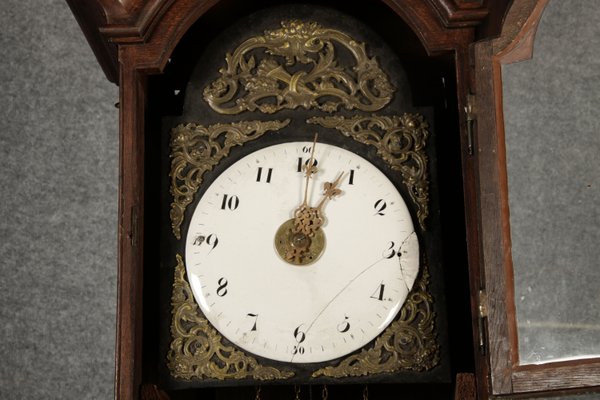 Large Antique Baroque Grandfather Clock in Oak, 1750-DXD-2021464