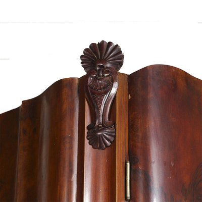 Large Antique Baroque Style Italian Hand Carved Walnut and Briar Cabinet from Testolini e Salviati-NJV-715149