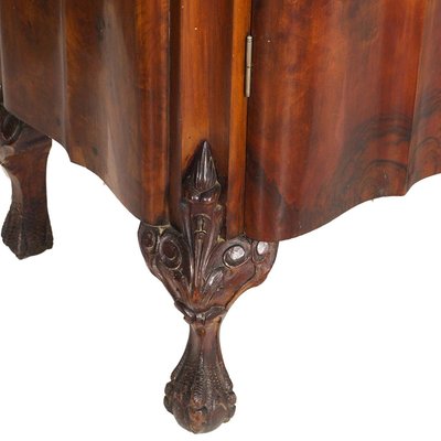 Large Antique Baroque Style Italian Hand Carved Walnut and Briar Cabinet from Testolini e Salviati-NJV-715149