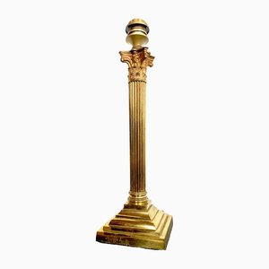 Large Antique Bronze Corinthian Table Lamp, 1900s-WZZ-1355036