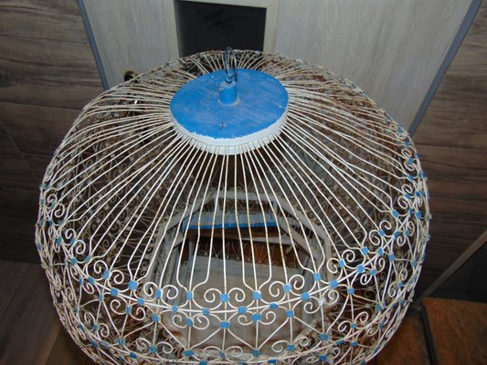 Large Antique Canary Bird Cage-CAQ-573580