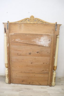 Large Antique Carved Gilded and Lacquered Wood Wall Mirror, 1800s-DCO-1100998