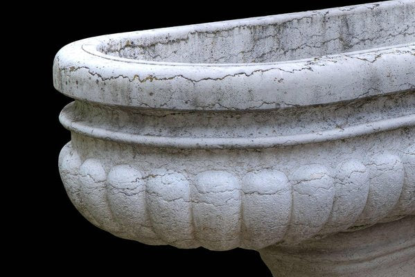 Large Antique Carved Istria Stone Vases-MBH-1122897