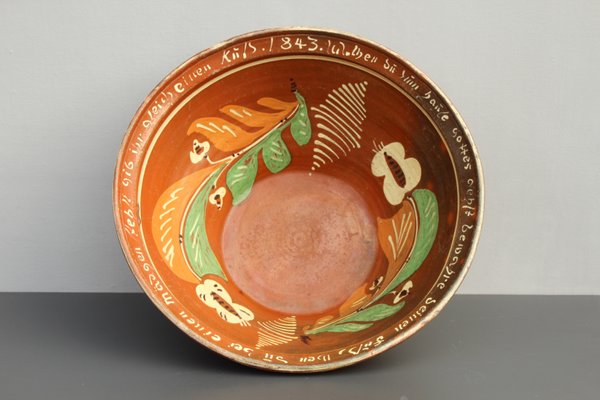 Large Antique Ceramic Bowl from Wettelsheim, 1843-DUM-1398406