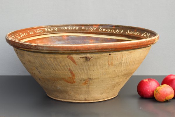 Large Antique Ceramic Bowl from Wettelsheim, 1843-DUM-1398406