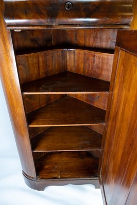 Large Antique Corner Cabinet in Mahogany, 1840s-UY-951527