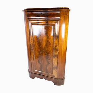 Large Antique Corner Cabinet in Mahogany, 1840s-UY-951527