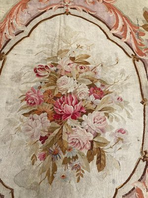 Large Antique Distressed Aubusson Flat Rug-YMM-1256075