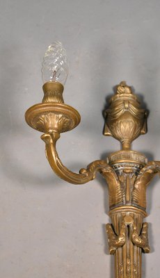 Large Antique French Wall Sconce in Bronze, 1890s-CTD-1453744