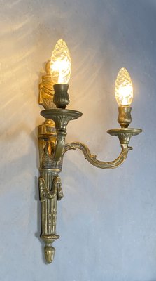 Large Antique French Wall Sconce in Bronze, 1890s-CTD-1453744