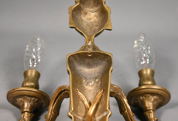 Large Antique French Wall Sconce in Bronze, 1890s-CTD-1453744