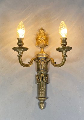 Large Antique French Wall Sconce in Bronze, 1890s-CTD-1453744