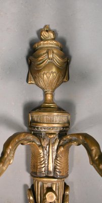 Large Antique French Wall Sconce in Bronze, 1890s-CTD-1453744