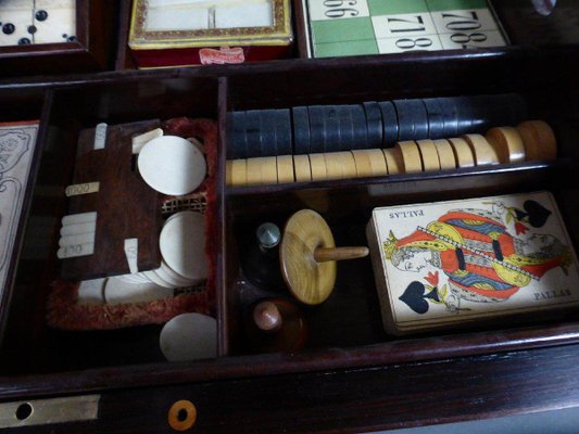 Large Antique Game Box-WSV-904882