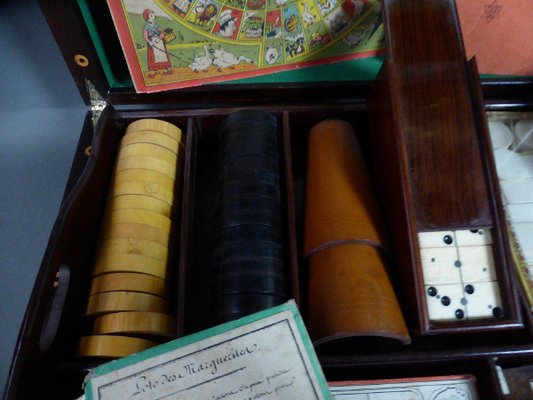 Large Antique Game Box-WSV-904882