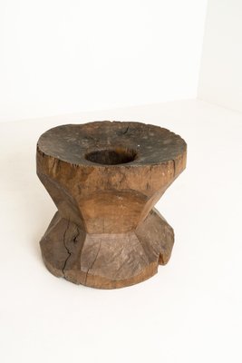 Large Antique Mortar of Wood-UQV-1160195