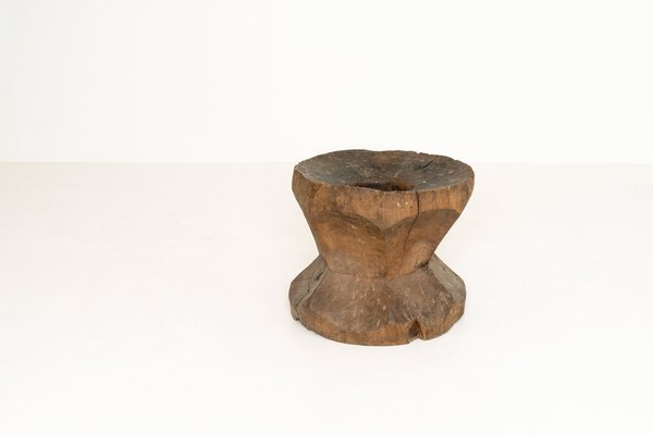 Large Antique Mortar of Wood-UQV-1160195