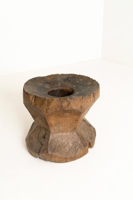 Large Antique Mortar of Wood-UQV-1160195