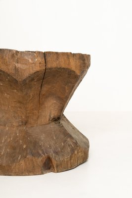 Large Antique Mortar of Wood-UQV-1160195