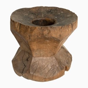 Large Antique Mortar of Wood-UQV-1160195