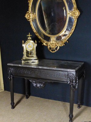 Large Antique Napoleon III Mirror with Reserves-WSV-605137