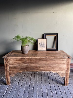 Large Antique Oak Blanket Chest, 1850s-GTG-1804822