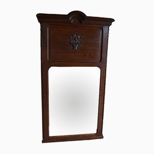 Large Antique Oak Mirror-GTG-820738