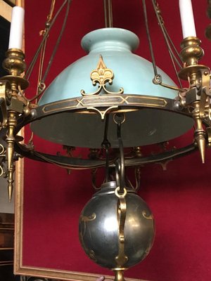 Large Antique Raise-Low Ceiling Lamp-WSV-605356