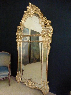 Large Antique Regency Mirror-WSV-605157