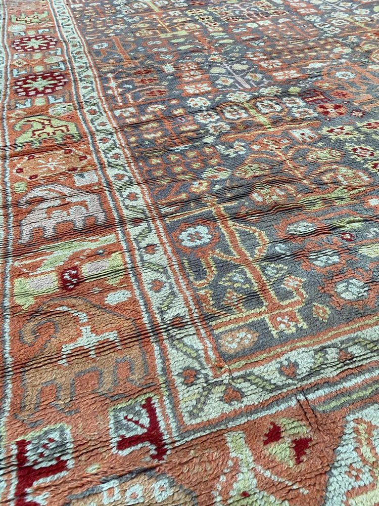 Large Antique Spanish Oushak Rug