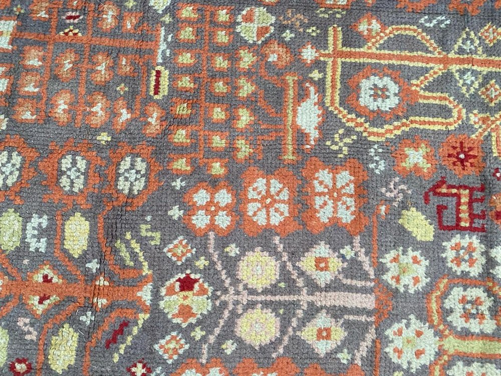 Large Antique Spanish Oushak Rug