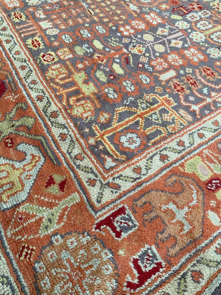 Large Antique Spanish Oushak Rug